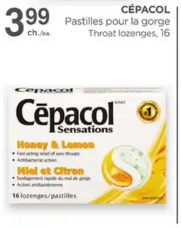 Proxim CÉPACOL Throat lozenges offer