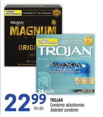 Uniprix TROJAN Condoms sélectionnés / Selected condoms offer