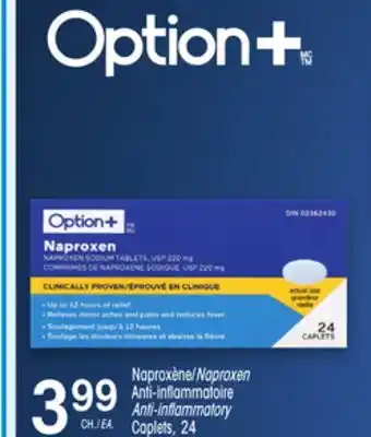 Uniprix Option+ Naproxène Anti-inflammatoire/Naproxen Anti-inflammatory offer