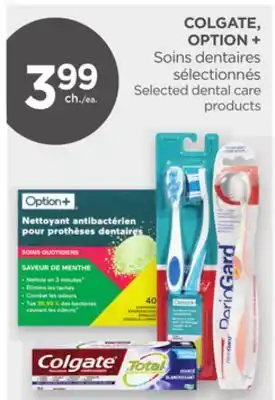 Proxim COLGATE, OPTION + Selected dental care products offer