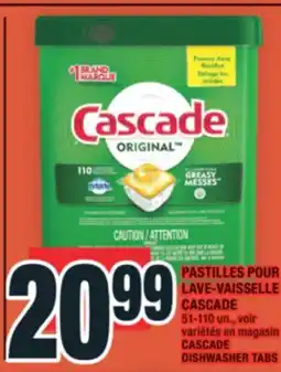 Super C PASTILLES POUR LAVE-VAISSELLE CASCADE | CASCADE CASCADE DISHWASHER TABS offer