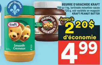 Super C BEURRE D'ARACHIDE KRAFT | KRAFT PEANUT BUTTER offer