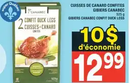 Super C CUISSES DE CANARD CONFITES GIBIERS CANABEC | GIBIERS CANABEC CONFIT DUCK LEGS offer