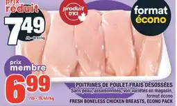 Super C POITRINES DE POULET FRAIS DÉSOSSÉES | FRESH BONELESS CHICKEN BREASTS offer