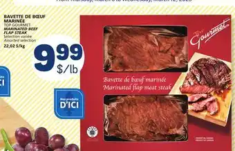 Marché Bonichoix TOP GOURMET MARINATED BEEF FLAP STEAK offer