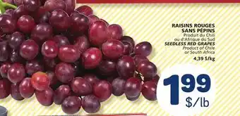 Marché Bonichoix SEEDLESS RED GRAPES offer