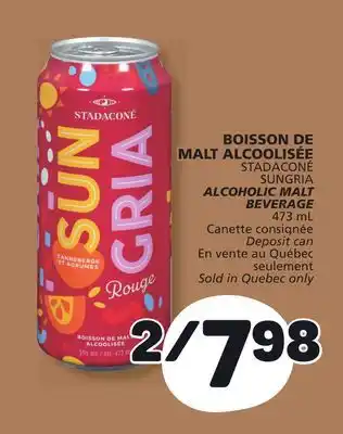 Marché Bonichoix SUNGRIA ALCOHOLIC MALT BEVERAGE offer