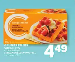 Marché Bonichoix COMPLIMENTS FROZEN BELGIAN WAFFLES offer