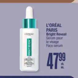 Jean Coutu L'ORÉAL PARIS Bright Reveal Face serum offer