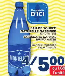 Marché Bonichoix MONTELLIER CARBONATED NATURAL SPRING WATER offer