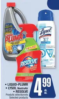 Jean Coutu LIQUID-PLUMR, LYSOL NeutraAir, RESOLVE Selected products offer