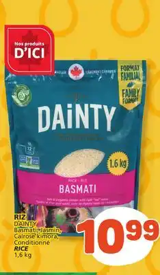 Marché Bonichoix RIZ DAINTY Basmati, Jasmin, Calrose kimora, Conditionné offer