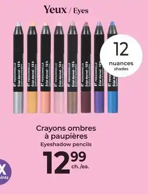 Jean Coutu PERSONNELLE Eyeshadow pencils offer