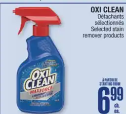 Jean Coutu OXI CLEAN Selected stain remover products offer