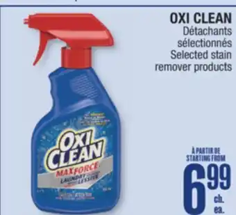 Jean Coutu OXI CLEAN Selected stain remover products offer