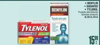 Jean Coutu BENYLIN, SUDAFED OR TYLENOL Selected products offer