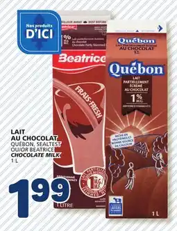 Marché Bonichoix QUÉBON, SEALTEST OR BEATRICE BEATRICE CHOCOLATE MILK offer