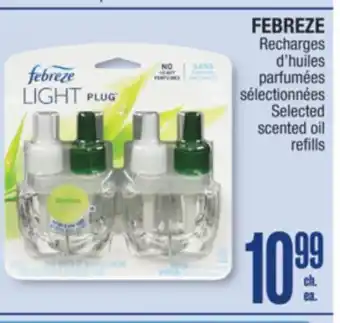 Jean Coutu FEBREZE Selected scented oil refills offer