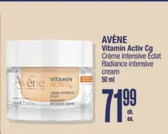 Jean Coutu AVÈNE Vitamin Activ Cg Radiance intensive cream offer