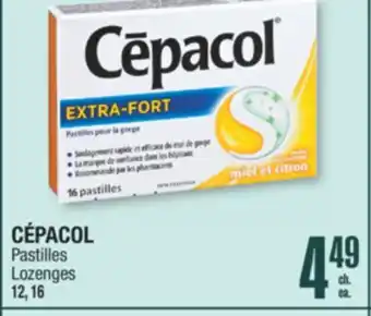 Jean Coutu CÉPACOL Lozenges offer