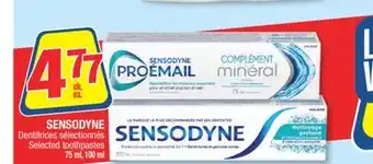 Jean Coutu SENSODYNE Selected toothpastes offer