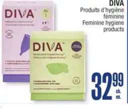 Jean Coutu DIVA Feminine hygiene products offer