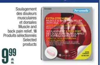 Jean Coutu PERSONNELLE Muscle and back pain relief offer