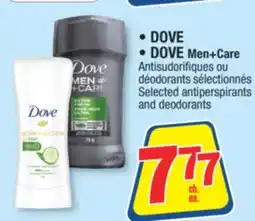 Jean Coutu Dove, DOVE Men+Care Selected antiperspirants and deodorants offer