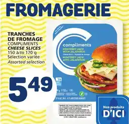 Marché Bonichoix COMPLIMENTS CHEESE SLICES offer