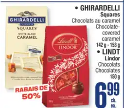 Jean Coutu GHIRARDELLI, LINDT Selected products offer