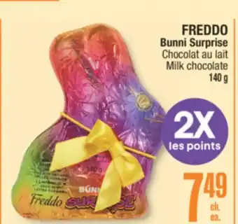 Jean Coutu FREDDO Bunni Surprise Milk chocolate offer