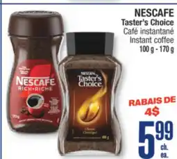 Jean Coutu NESCAFE Taster's Choice Instant coffee offer