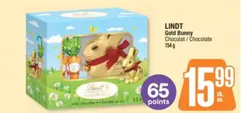 Jean Coutu LINDT Gold Bunny Chocolate offer