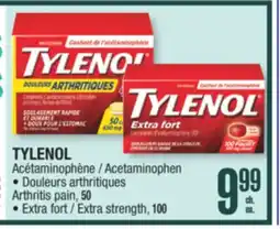 Jean Coutu TYLENOL Acetaminophen offer