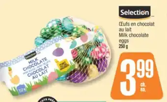 Jean Coutu SELECTION Milk chocolate eggs offer