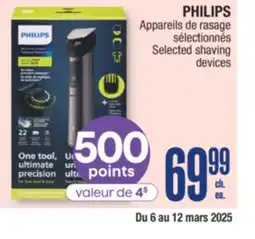 Jean Coutu PHILIPS Selected shaving devices offer