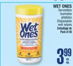 Jean Coutu WET ONES Disposable wet wipes offer