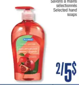 Jean Coutu Personnelle Selected hand soaps offer