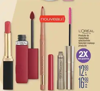 Jean Coutu L'ORÉAL PARIS Selected makeup products offer