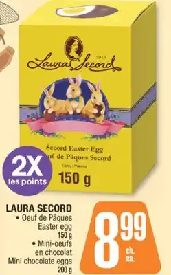 Jean Coutu LAURA SECORD Easter egg, Mini chocolate eggs offer