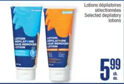 Jean Coutu PERSONNELLE Selected depilatory lotions offer