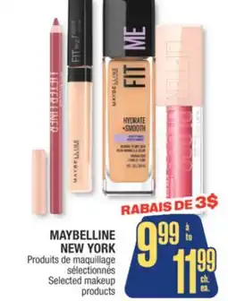 Jean Coutu MAYBELLINE NEW YORK Selected makeup products offer