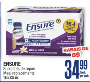 Jean Coutu ENSURE Meal replacements offer