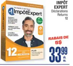 Jean Coutu IMPÔT EXPERT Returns offer