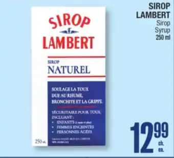 Jean Coutu SIROP LAMBERT Sirop offer