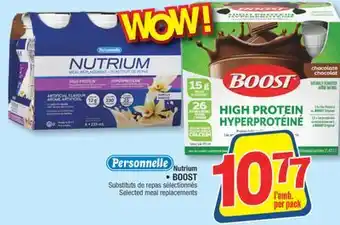 Jean Coutu PERSONNELLE, BOOST Selected meal replacements offer