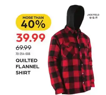 Pronature QUILTED FLANNEL SHIRT offer