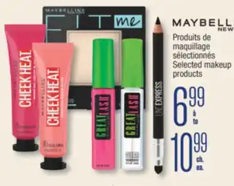 Jean Coutu MAYBELLINE NEW YORK Selected makeup products offer