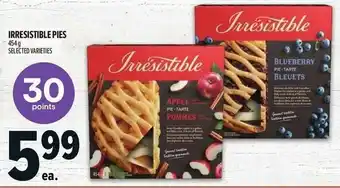 Metro Irresistible pies offer