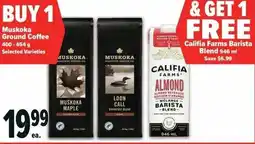 Metro Muskoka Ground Coffee Califia Farms Barista Blend offer